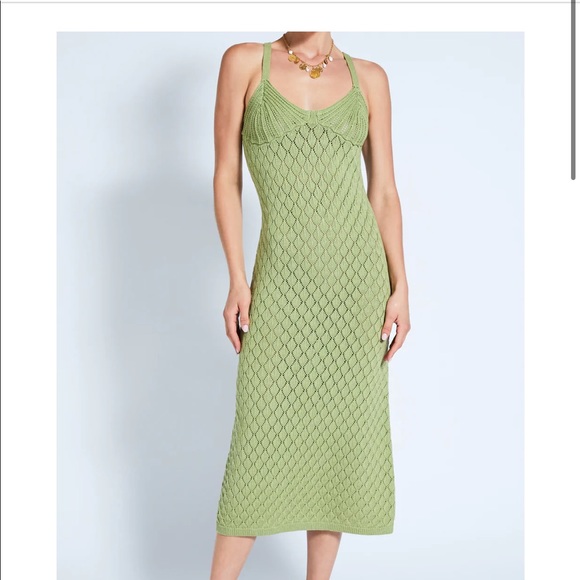 NWT Devon Windsor Atlas Dress Sage sz Small NWT - Picture 1 of 8